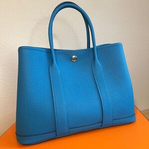 Hermes GARDEN PARTY 30 / bleu zanzibar